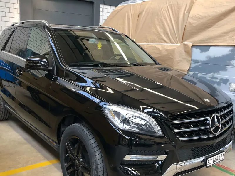 Nachher: Mercedes ML, Frontschaden
